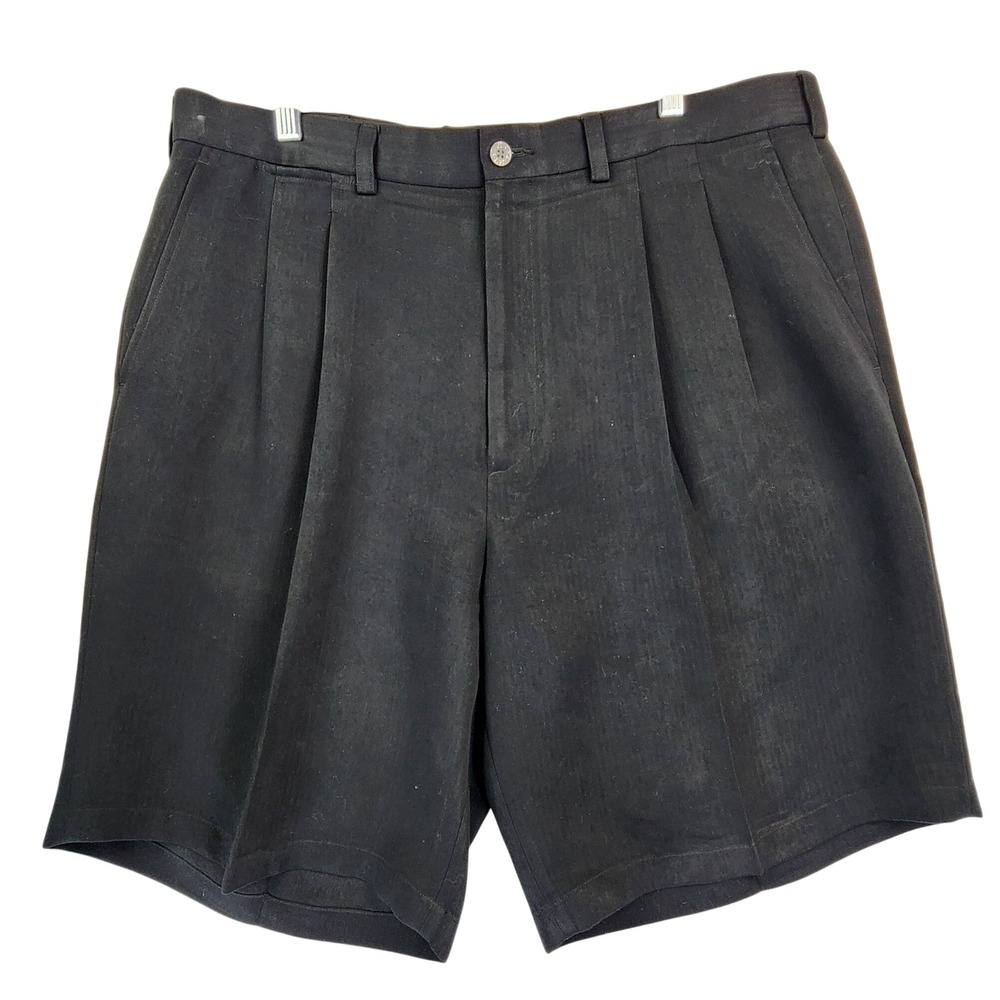 Ping 38 Black Pleated Golf Shorts Mens Classic Preppy Golfcore Quiet Luxury